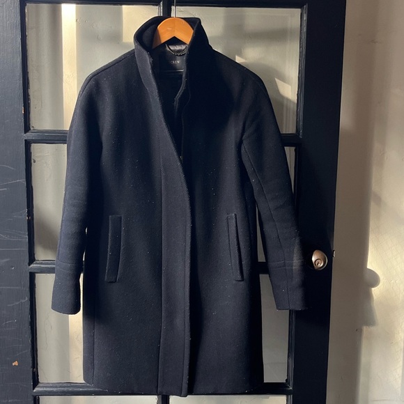 J. Crew Jackets & Blazers - J.Crew Stadium Cloth by Nello Gori Black Cocoon Coat